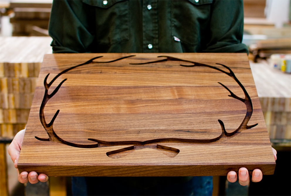 Unique shop chopping board