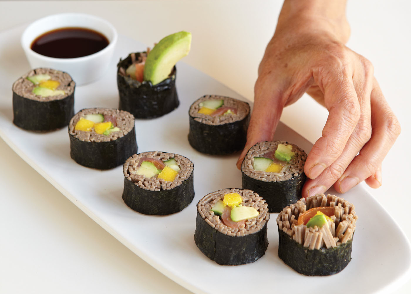 soba sushi rolls