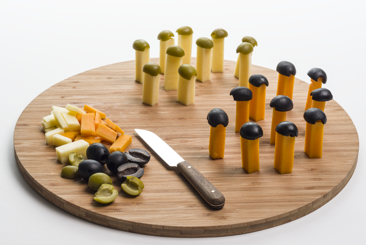 Assemble the "football players."