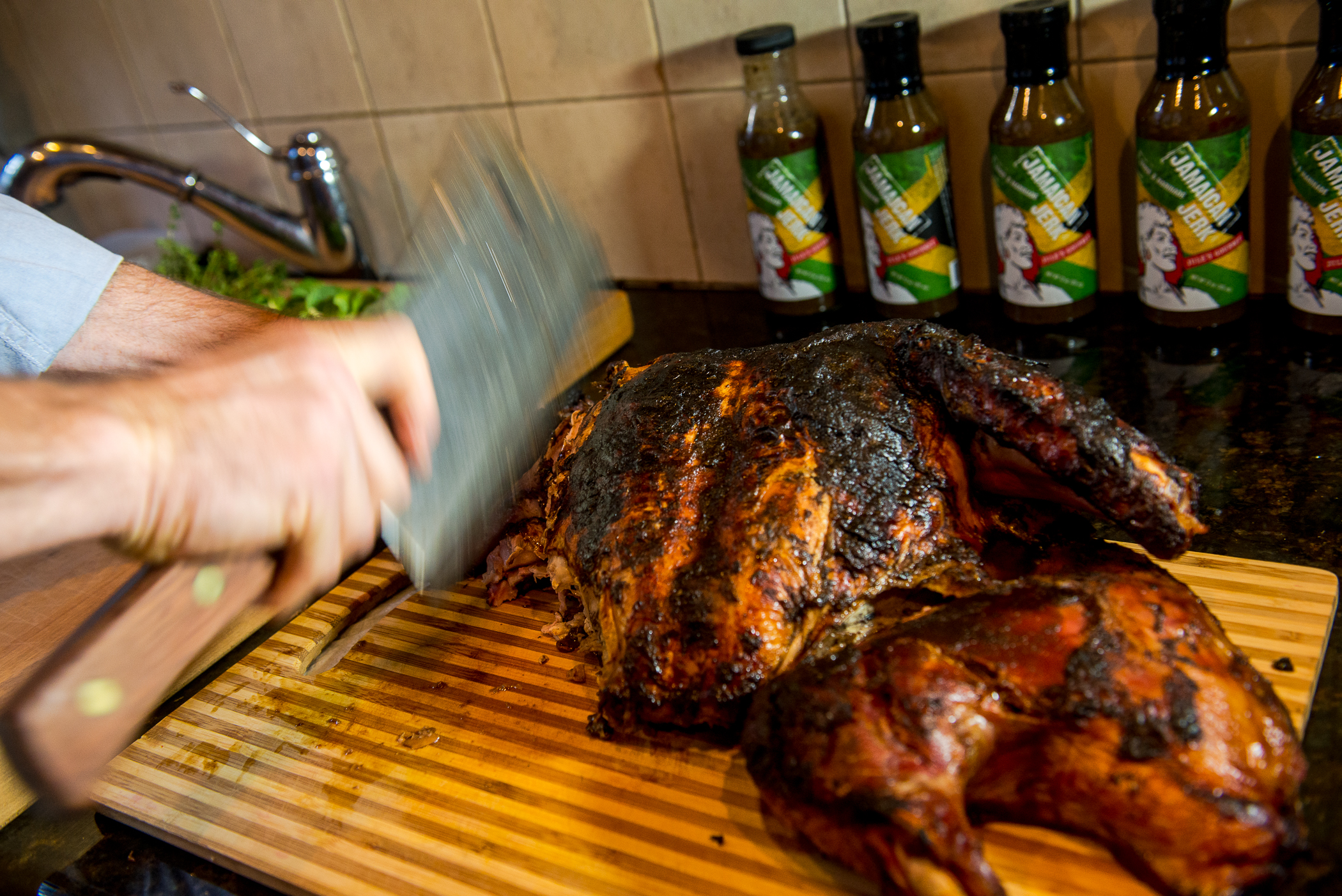 Remove the dark meat
