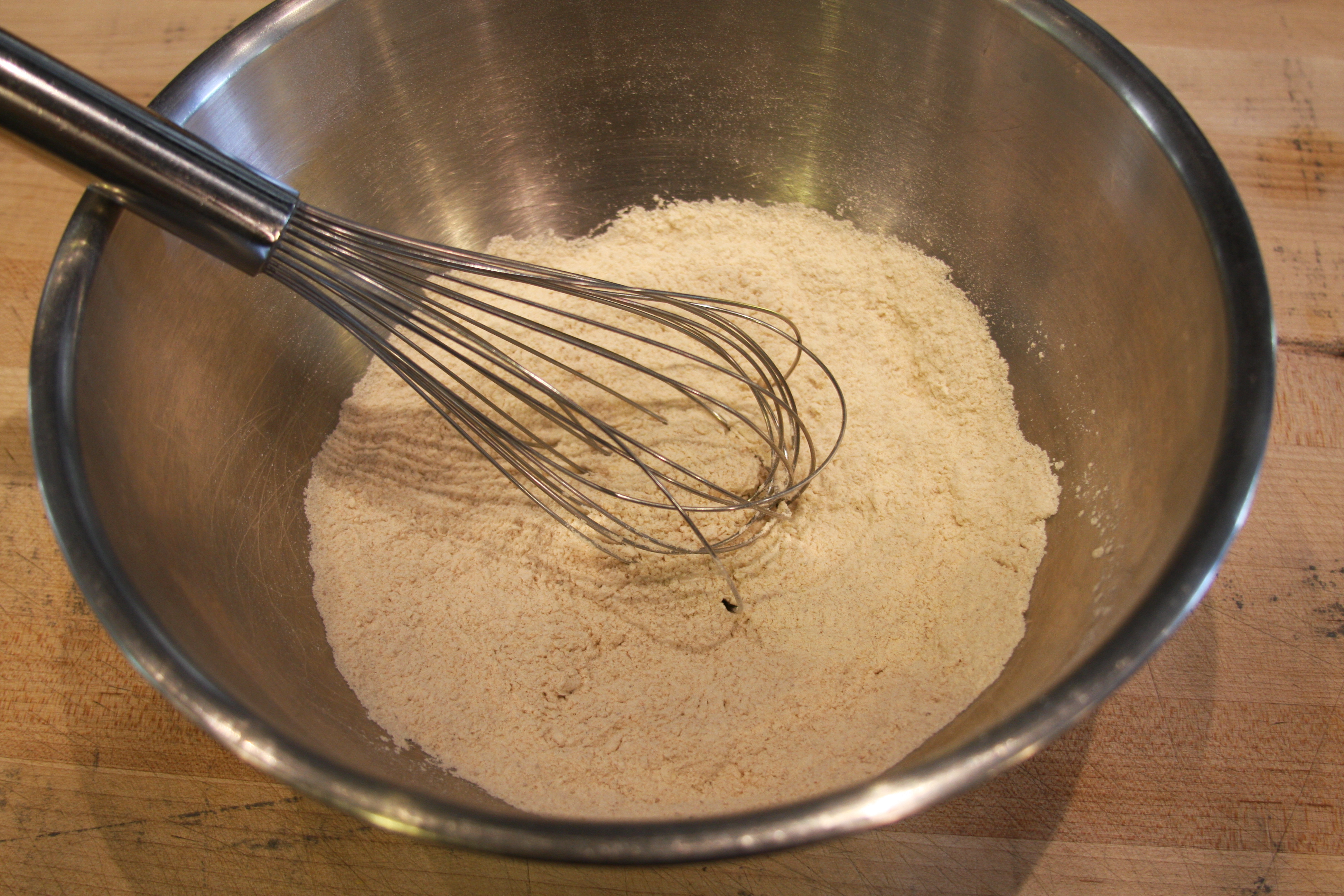 Mix together dry ingredients