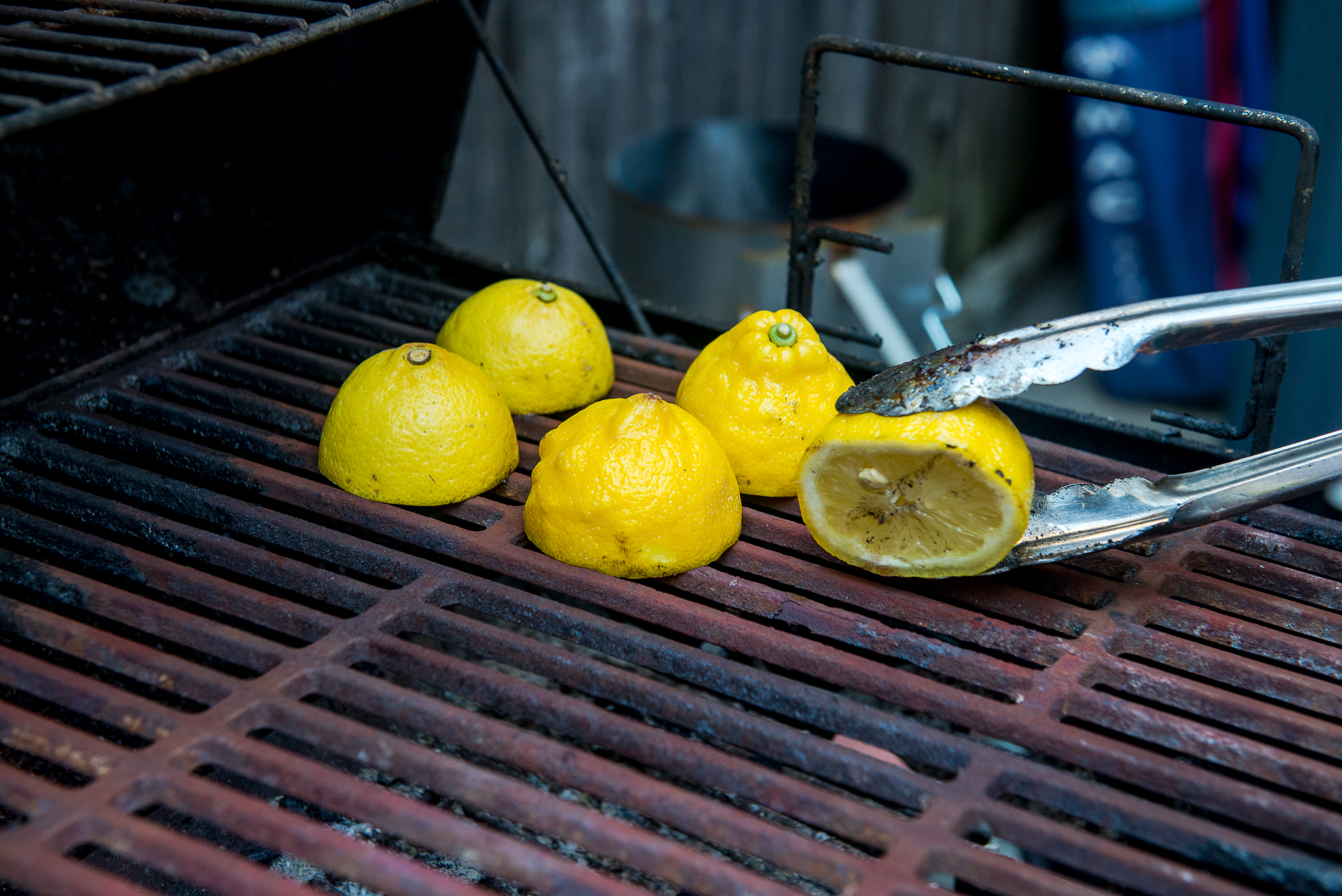 Grill the lemons