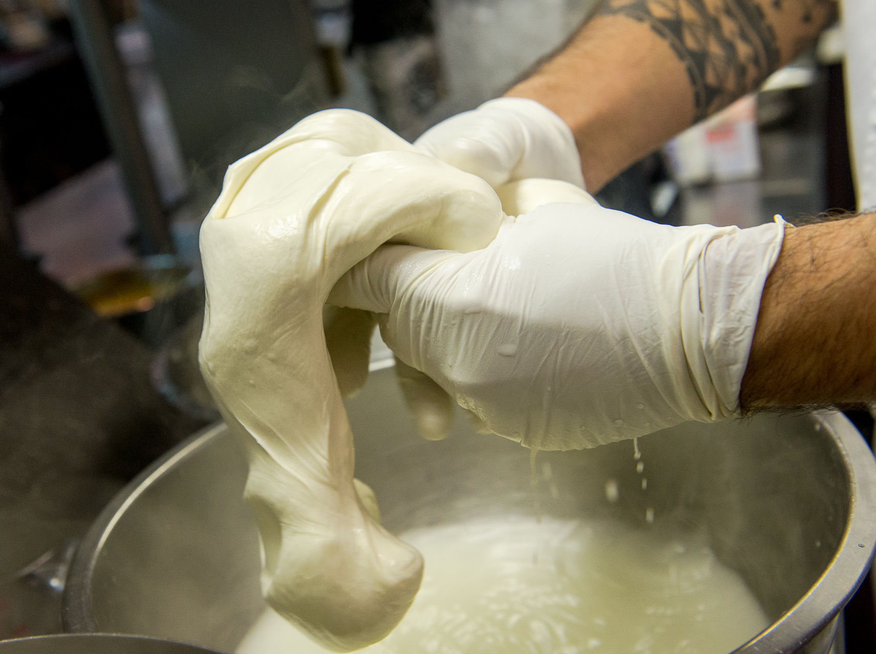 Stretch the curds