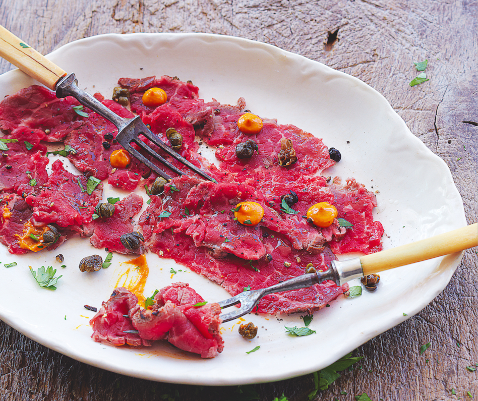 Lamb Carpaccio With Harissa & Crisp Capers Recipe - Food Republic