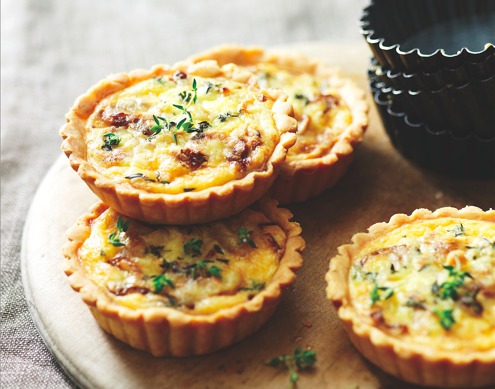 Smoked Cheddar And Onion Tarts Recipe Food Republic