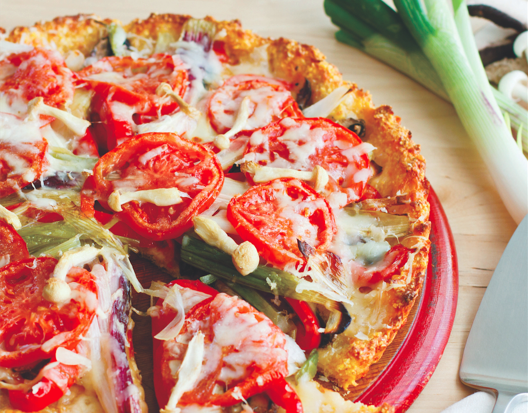 Roasted Vegetable Tart With CheddarCornmeal Crust Recipe Food Republic