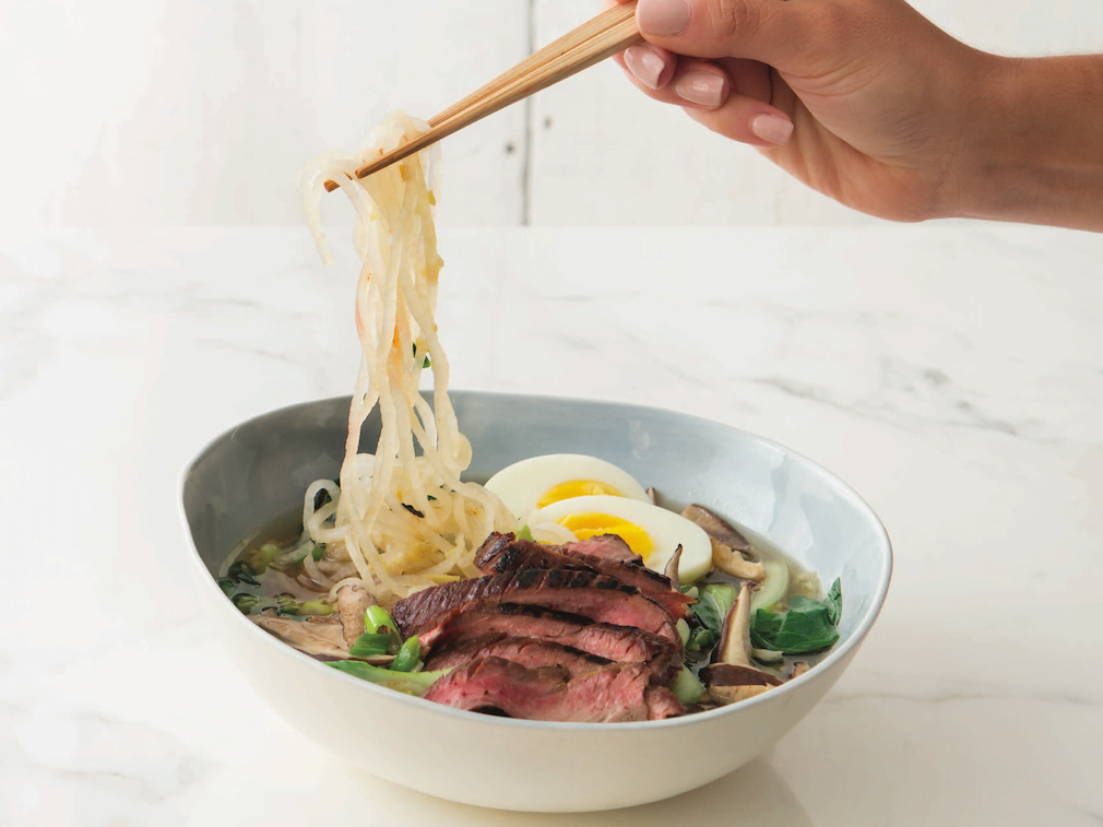Daikon “Ramen” With Skirt Steak Recipe Food Republic