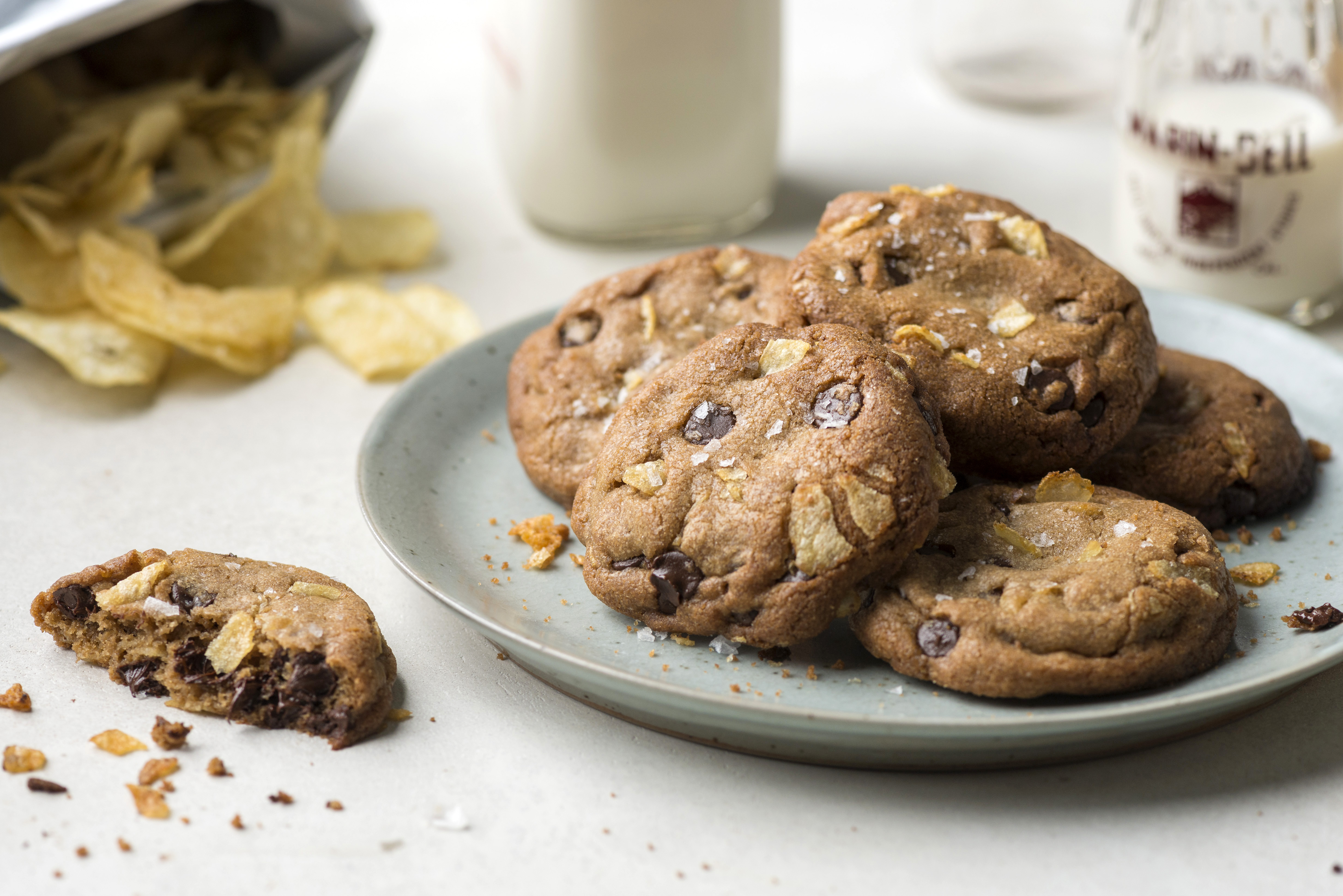 An ExtraCrispy Chocolate Chip Potato Chip Cookies Recipe Food Republic