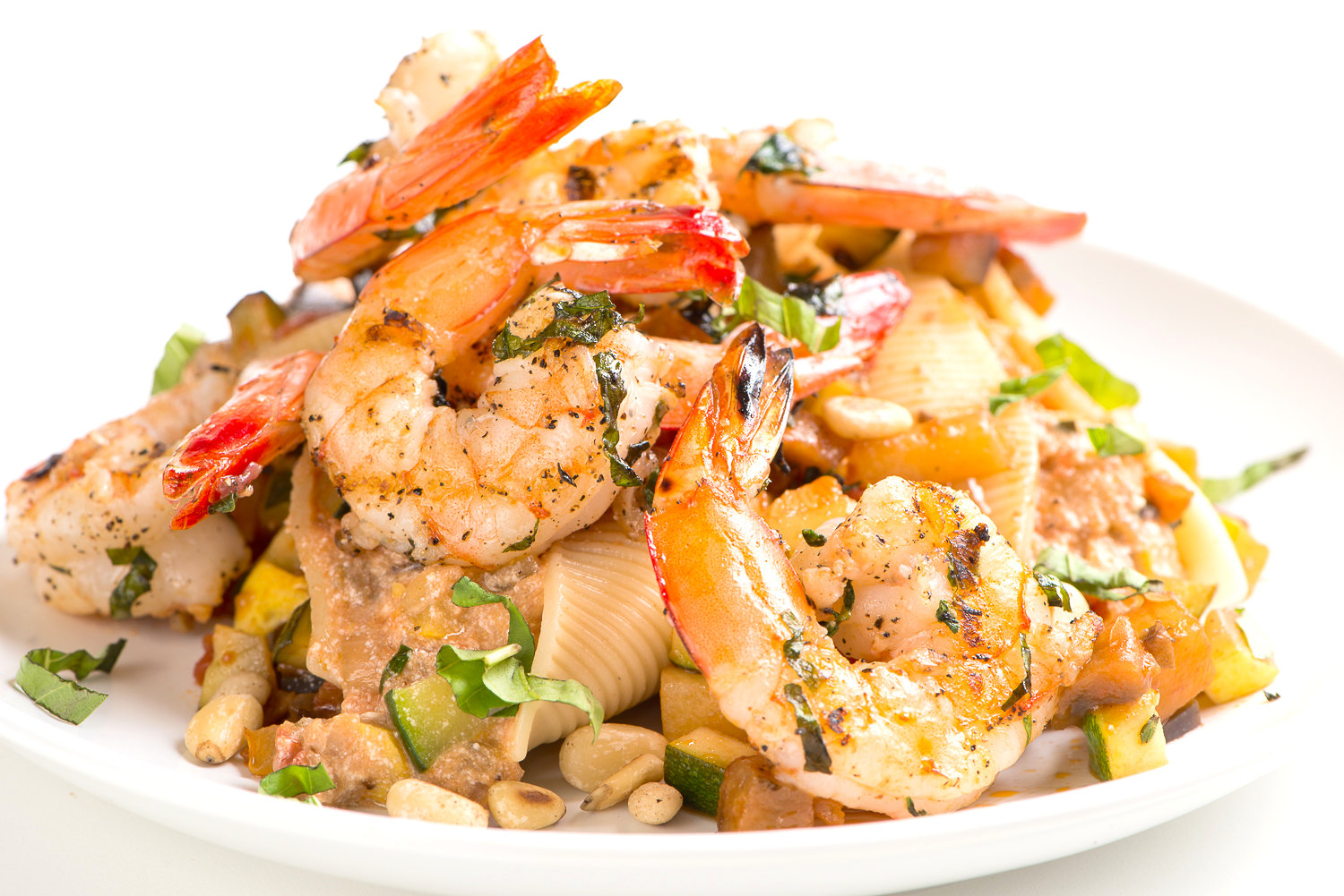 Make Grilled Gulf Shrimp And Ratatouille Stuffed Shells