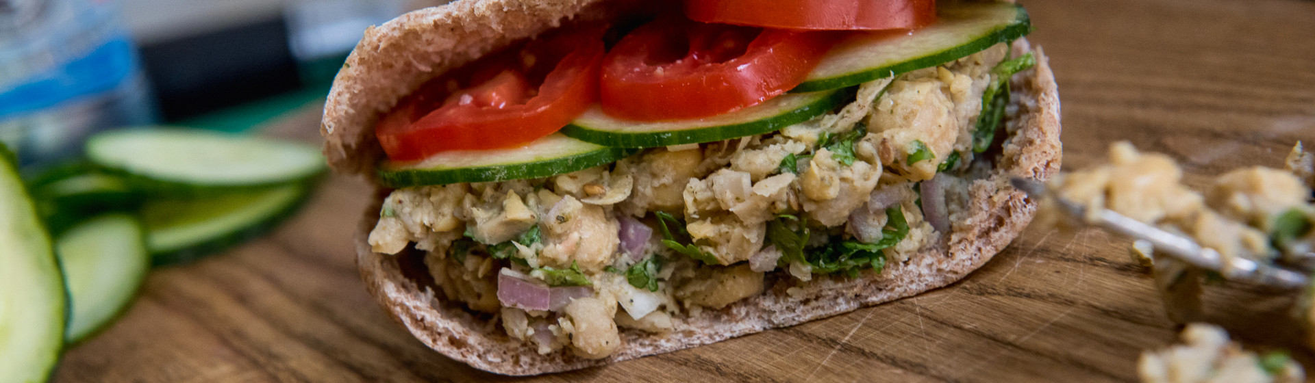 Mini Chickpea Salad Pita Sandwiches - Food Republic