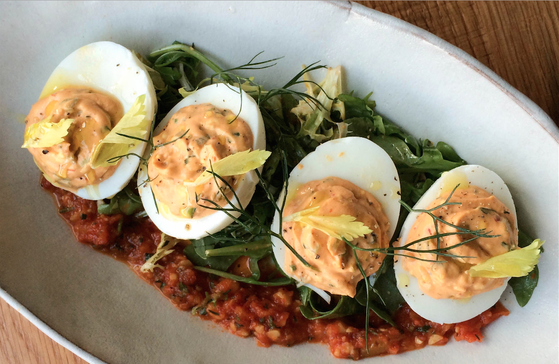 Snack Better 'Nduja Deviled Eggs Food Republic