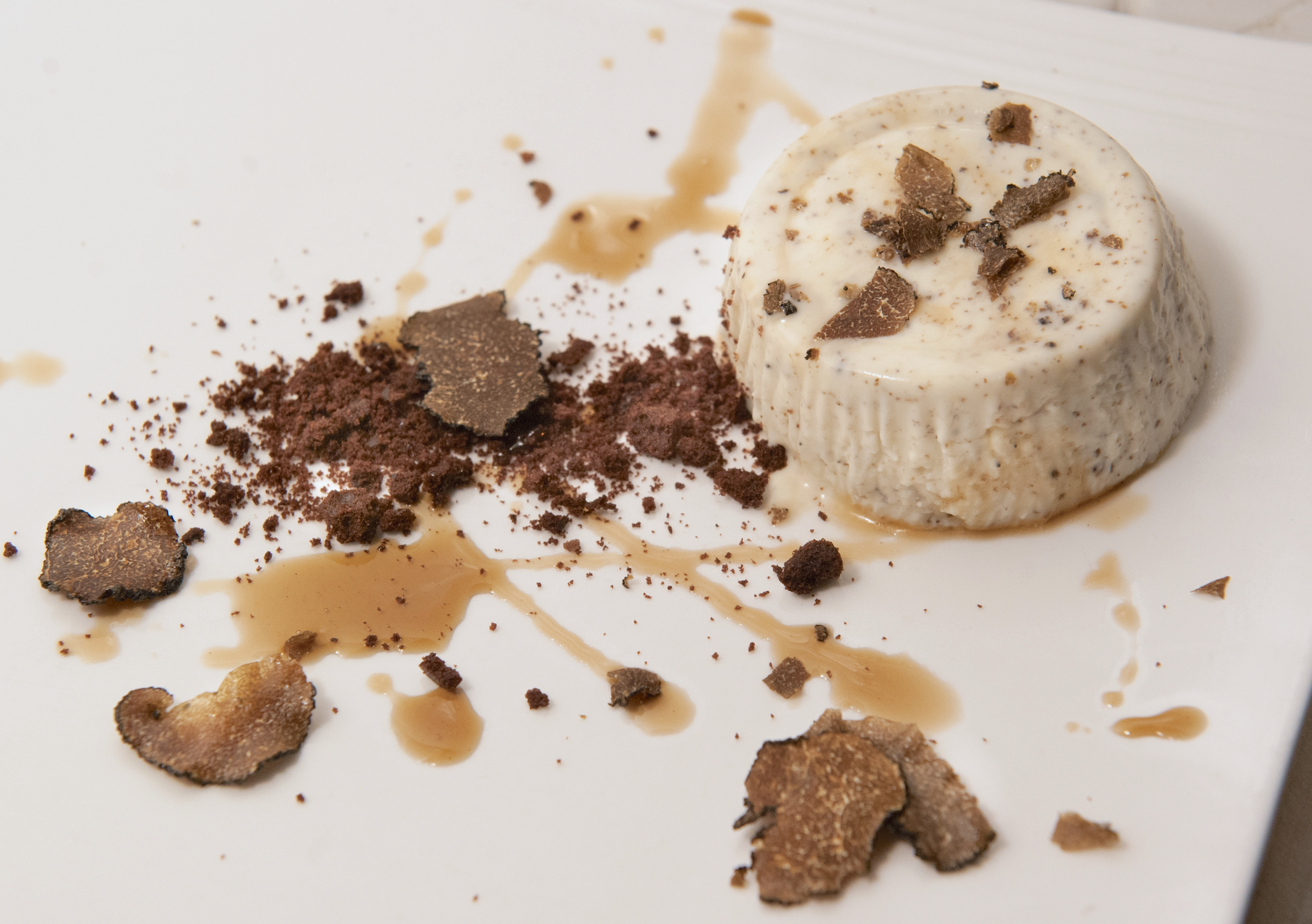 Fancy Dessert Black Truffle Panna Cotta Food Republic