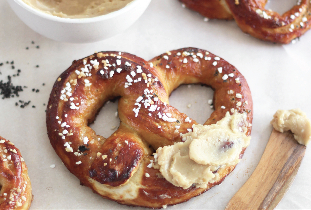 soft pretzels honey butter photo