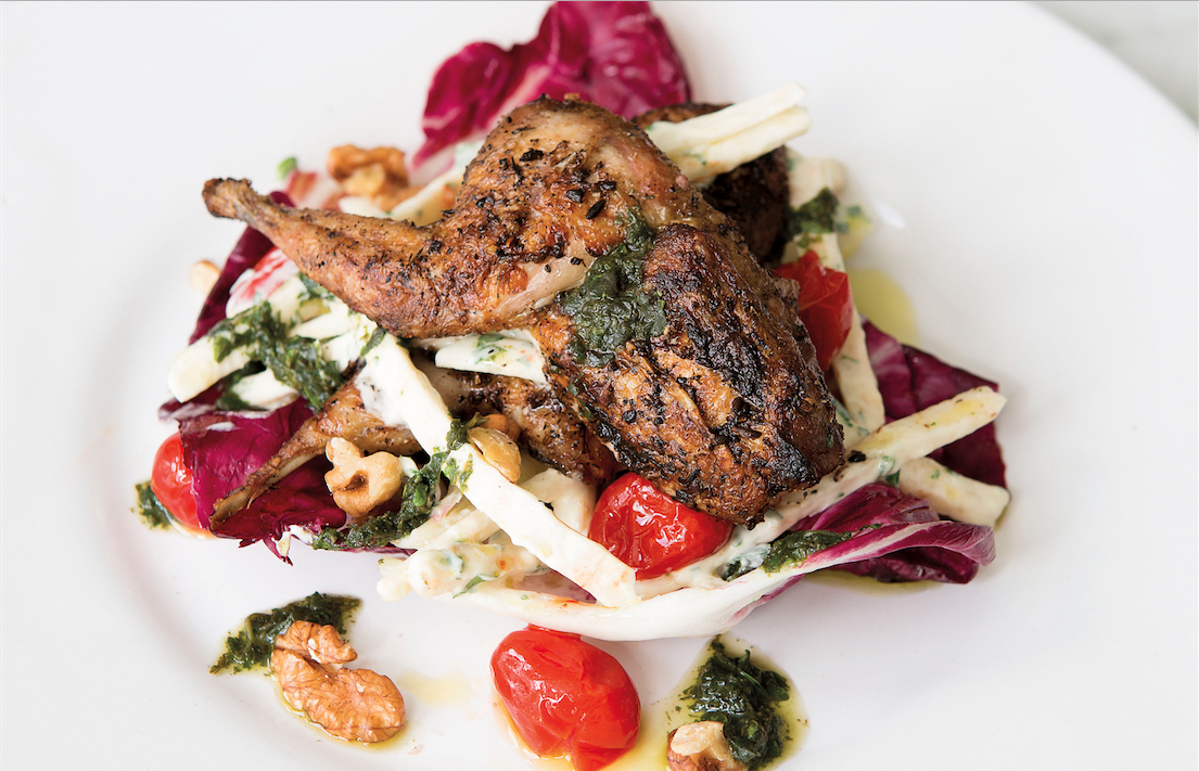SpiceRoasted Quail With Celery Root And Walnuts Food Republic