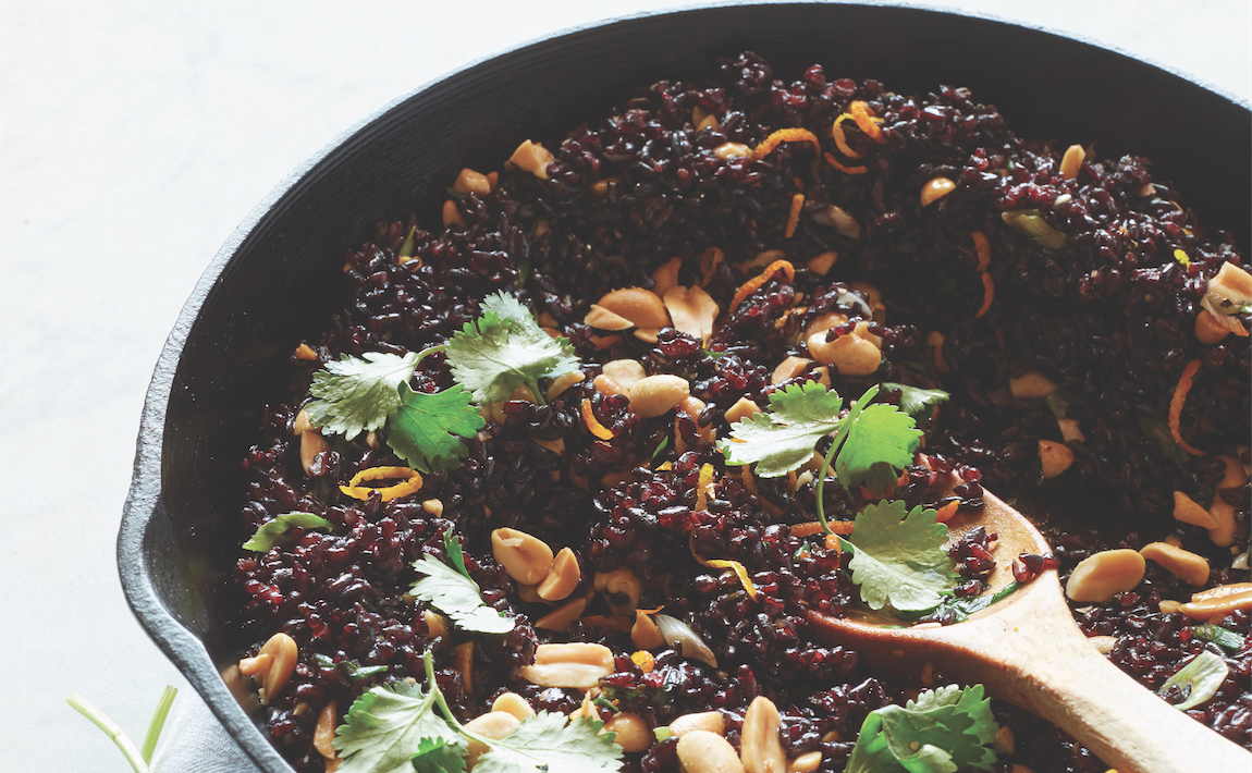 Vegan Tonight Fried Black Rice With Peanuts Food Republic