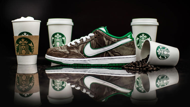 alcohol themed nike dunks