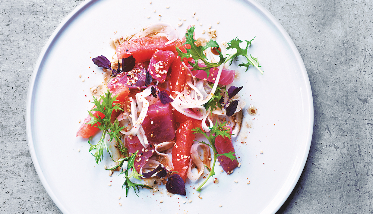 Fresh And Clean Tuna Crudo Salad Food Republic