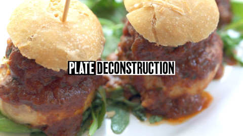 Little Owl gravy meatball sliders