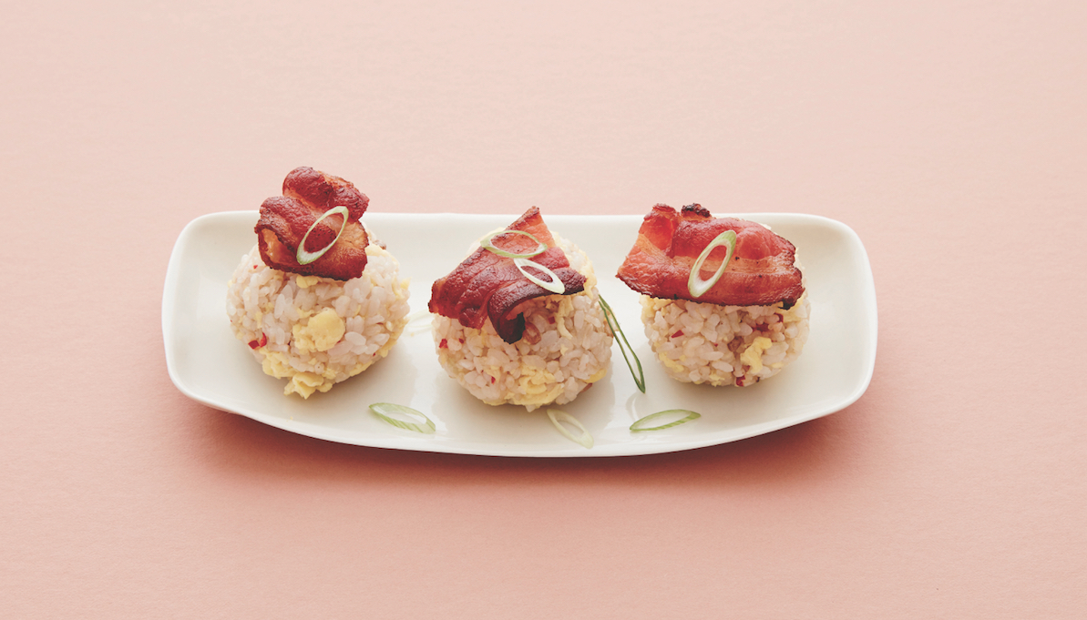 Brunch Better Bacon And Scrambled Egg Onigiri Food Republic