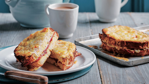 eggy bread with bacon and cheese recipe
