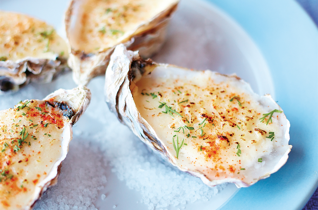 Oysters With Smoked Hollandaise Sauce Are A Hot Treat!
