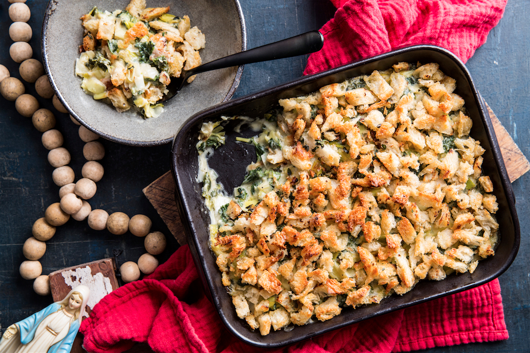 This Vegan Kale And Leek Bake Is A Comforting Casserole