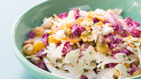 shaved cauliflower salad