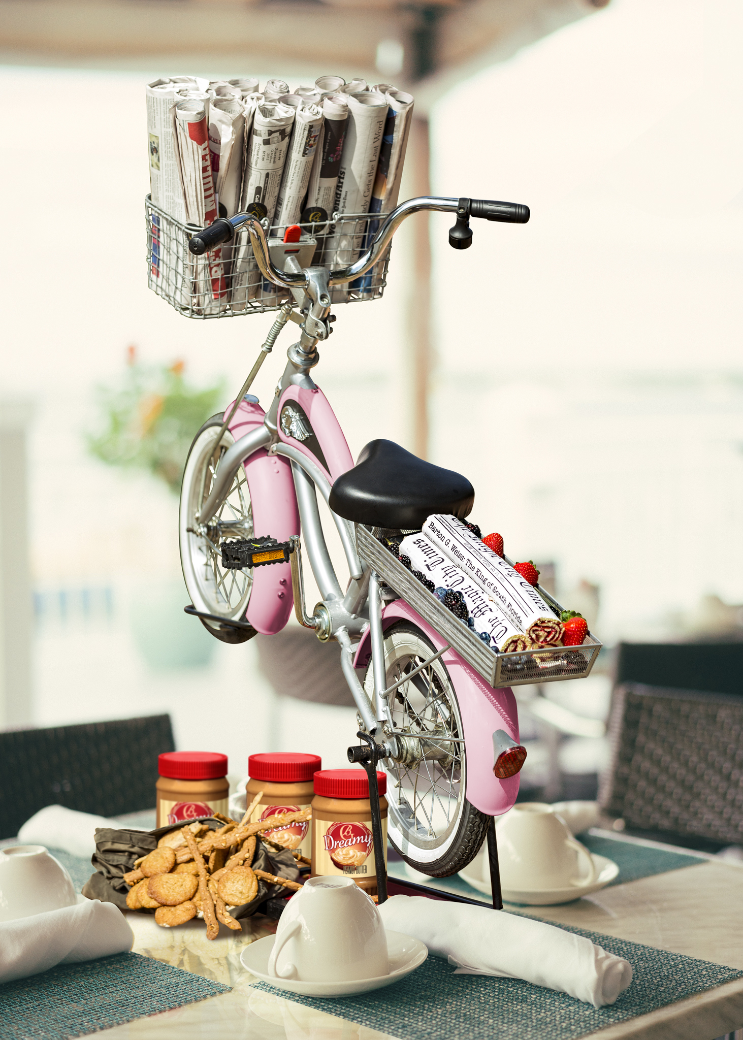 Barton G In Miami Serves Dessert In A Bike Basket