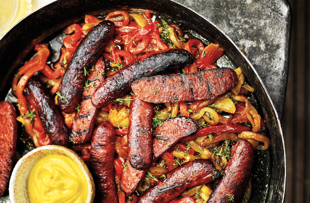 Smoked And Grilled Chorizo With Saffron Aioli, Hot Off The BBQ