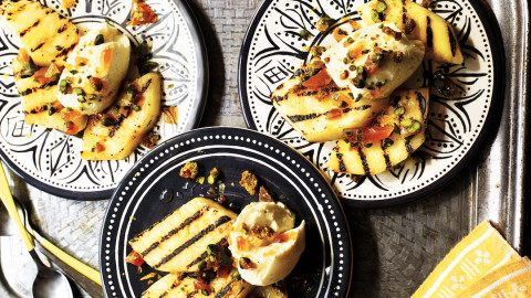 char grill pineapple
