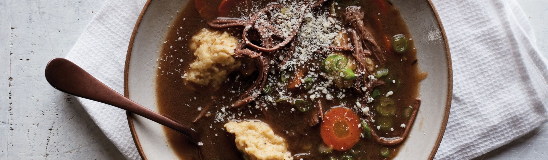 Warm Up With Alex Guarnaschelli's Beef Brisket Soup
