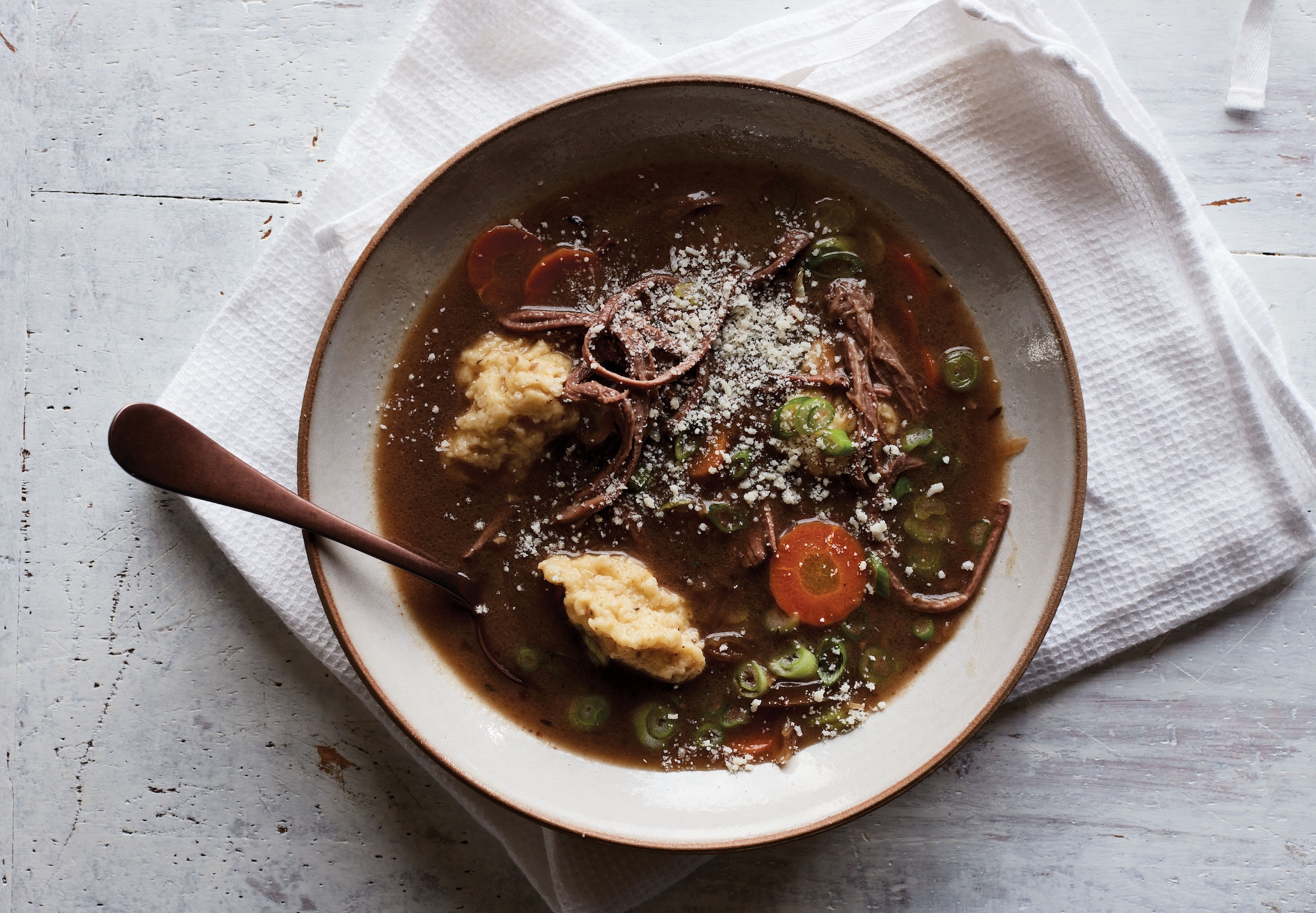 Warm Up With Alex Guarnaschelli's Beef Brisket Soup