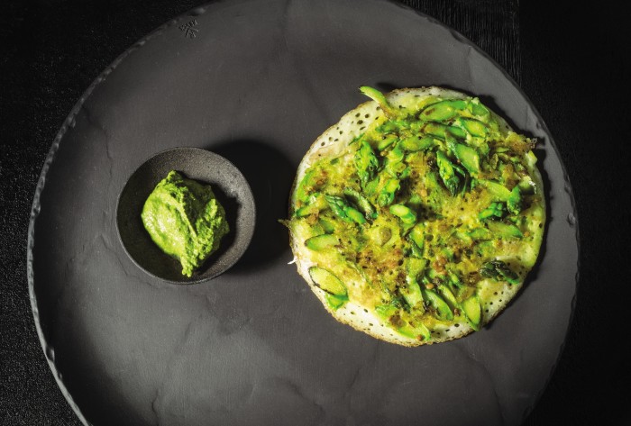 Make Rasika’s Rice And Dal Pancakes With Asparagus-image