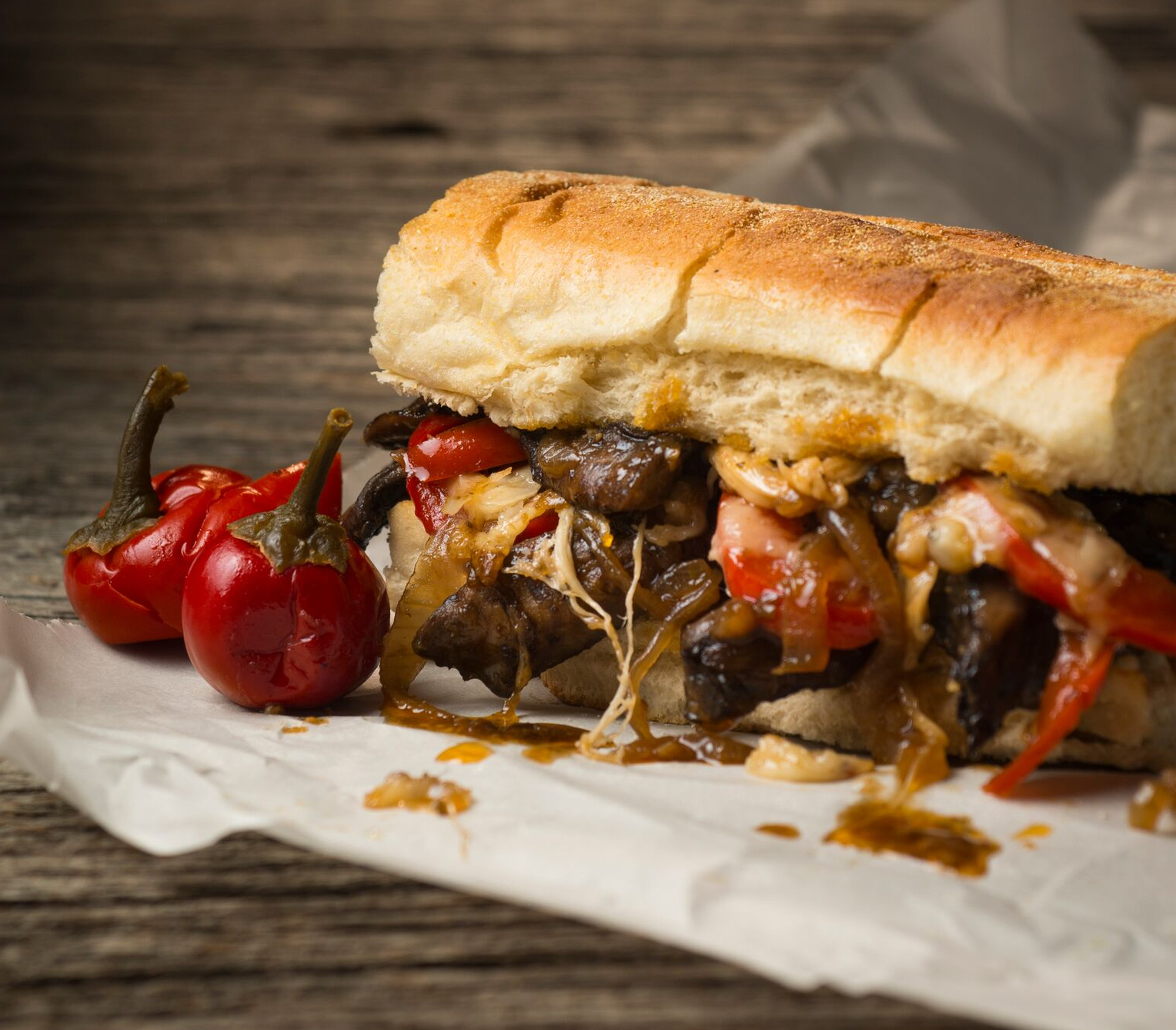Veg Out A Hearty Philly Portobello Steak Sandwich