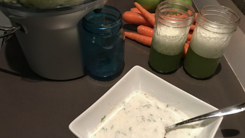 Raita With Juicer Pulp
