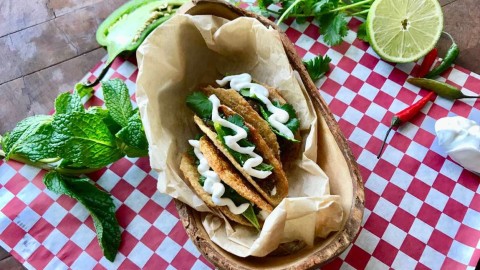chicken skin taco shells