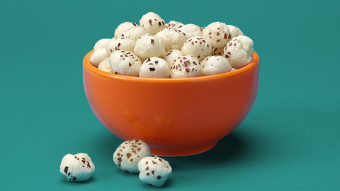 popped water lily seeds