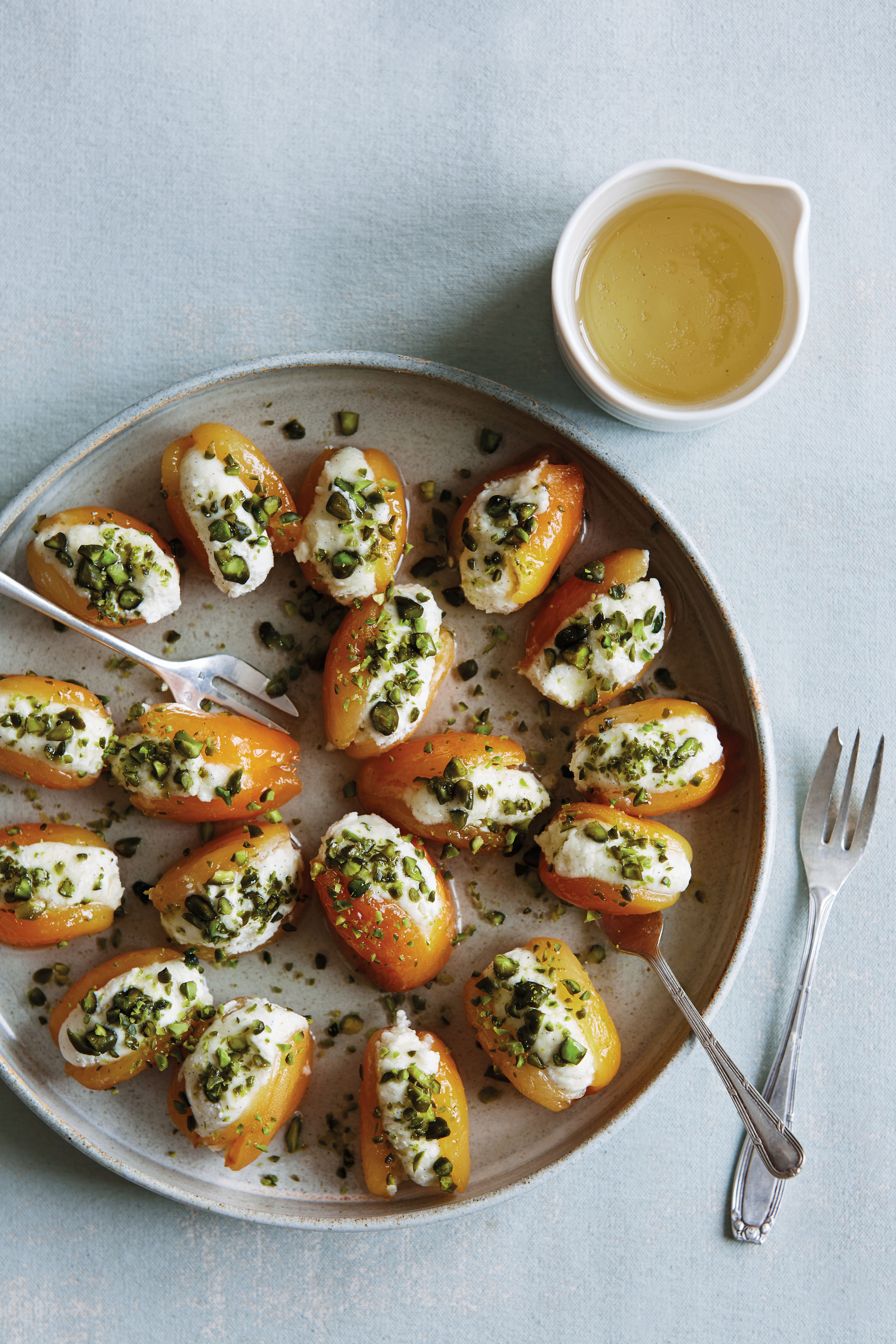 MascarponeStuffed Poached Apricots Recipe Food Republic