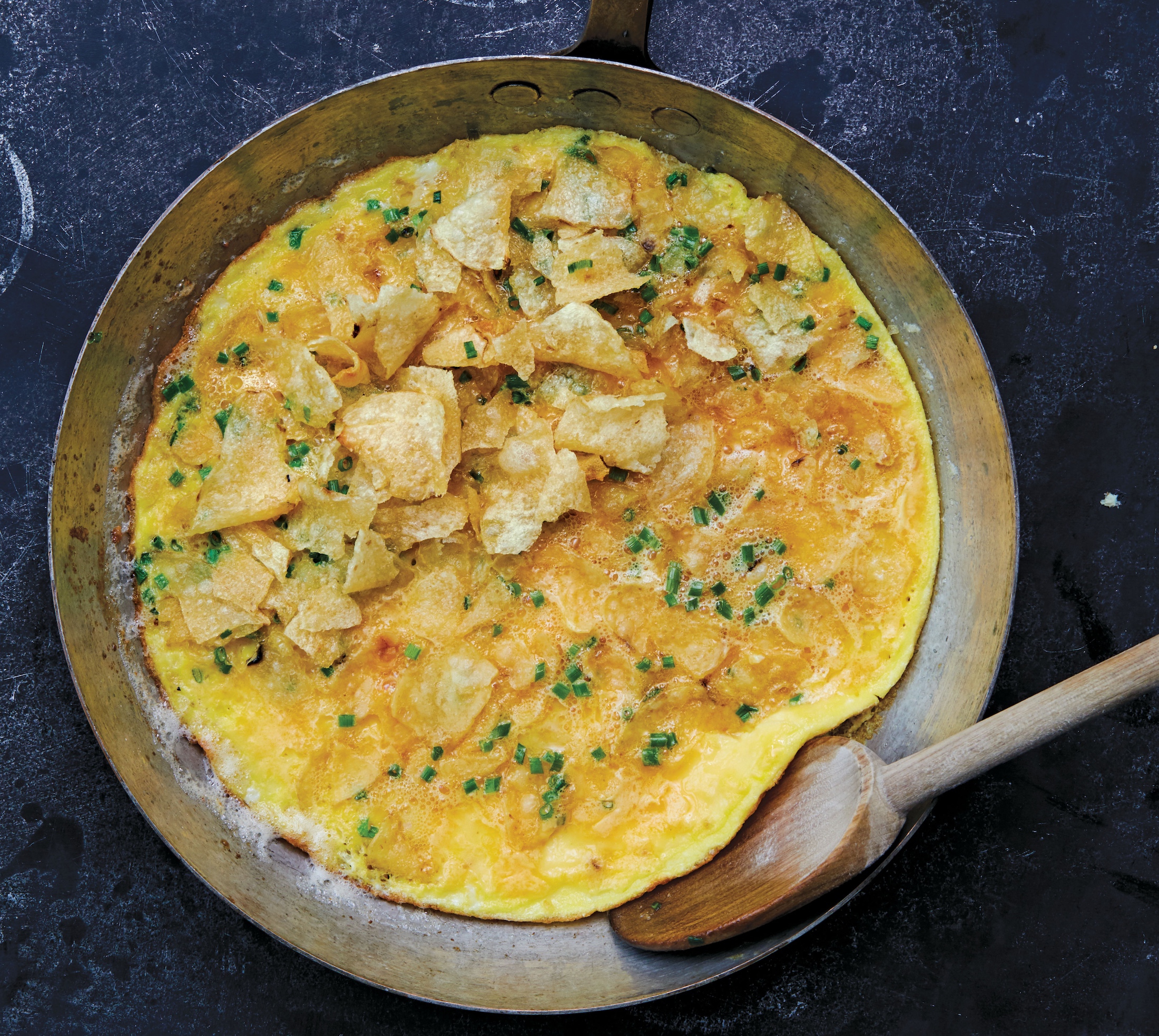 French Flip Make This Potato Chip Omelet With Chives